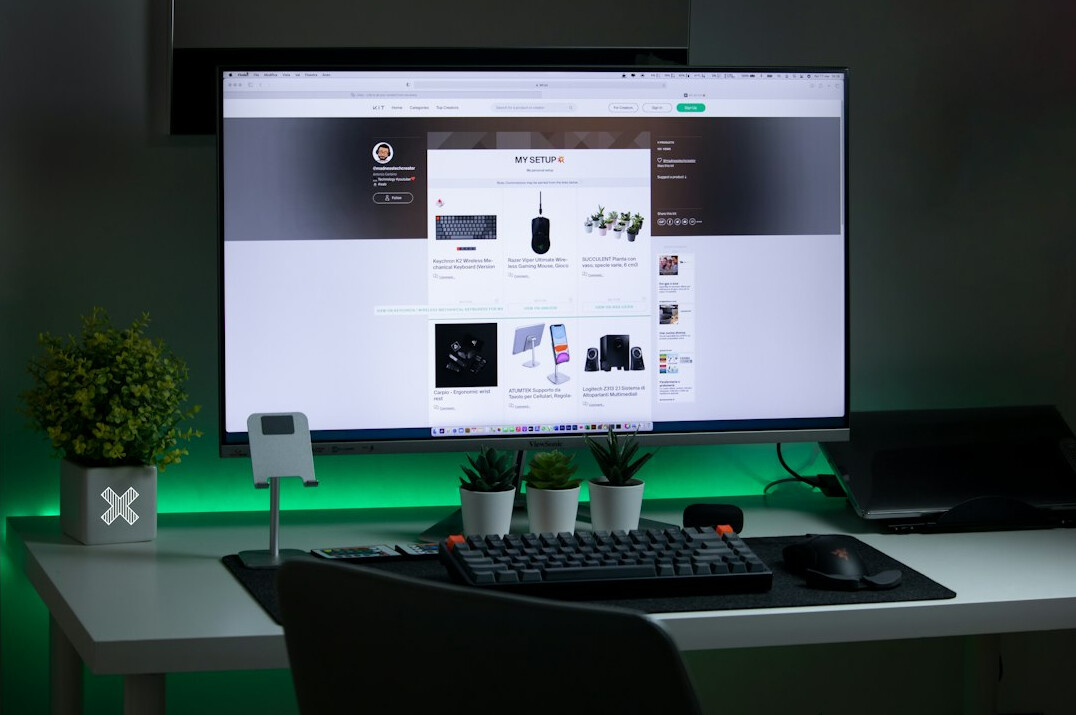 Tienda en línea B2B mostrada en una pantalla de computadora