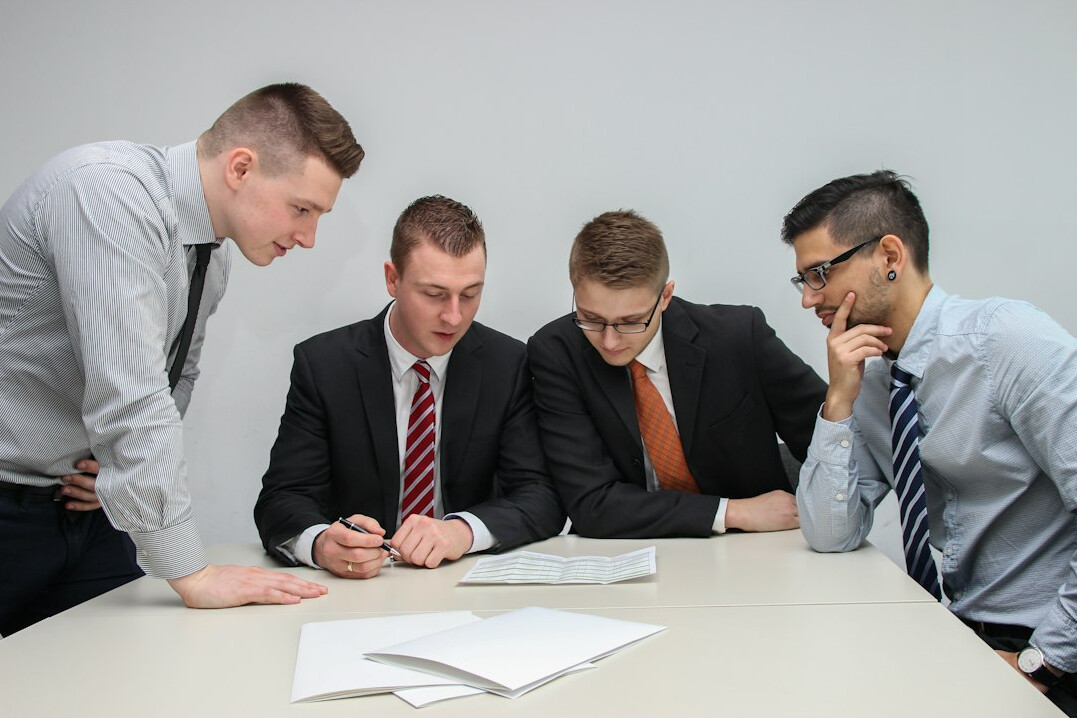 business team meeting in office