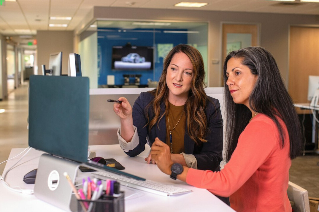 team collaboration in office